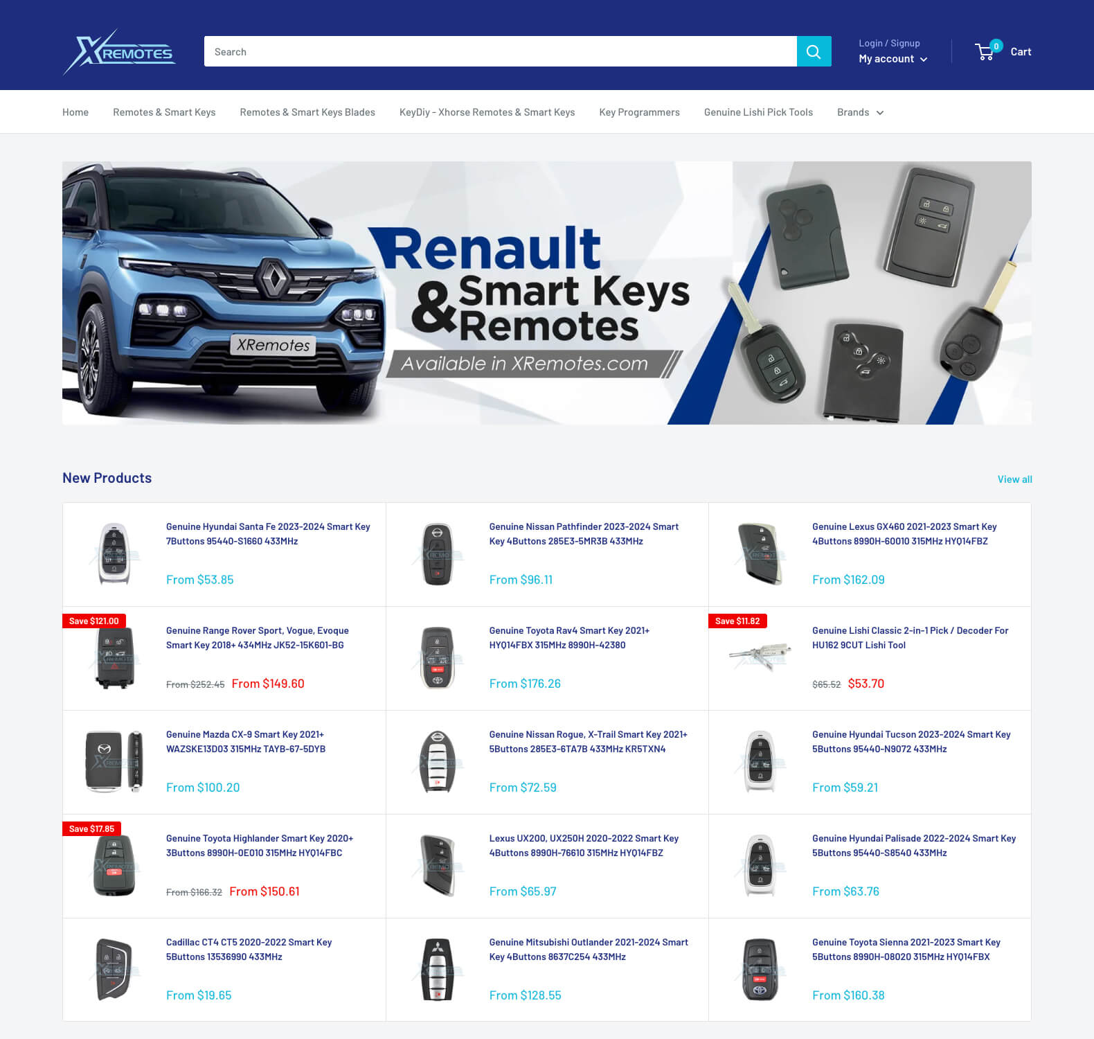 xremotes.com - Automotive Key Solutions Shopify Store